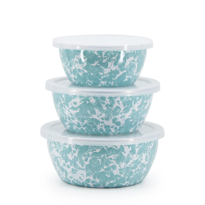 GL30 - Sea Glass Swirl Nesting Bowls  1