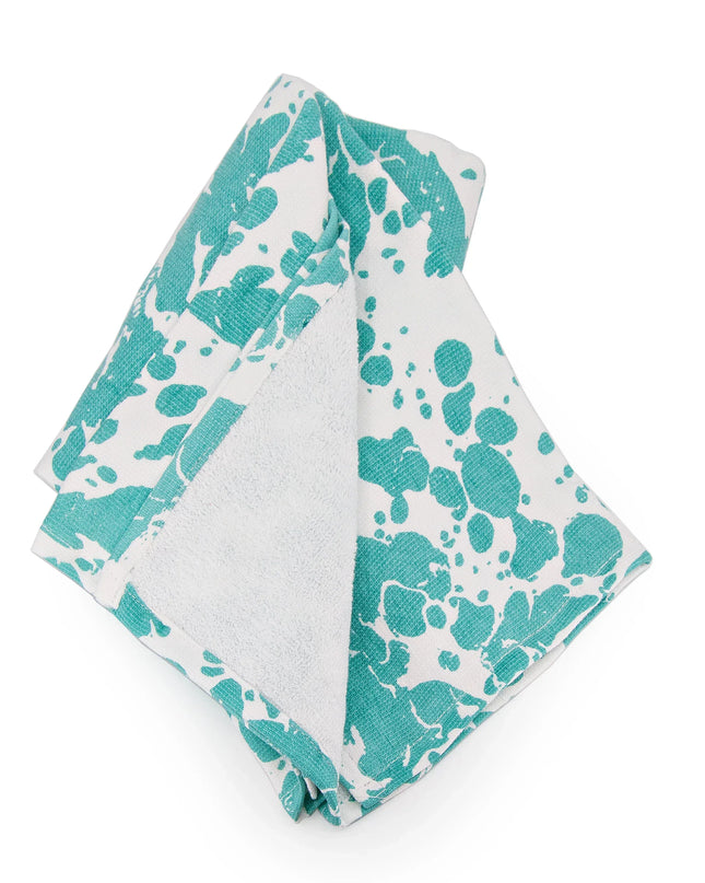 GL52 - Sea Glass Swirl Kitchen Towel Set - of 2 - Golden Rabbit Enamelware