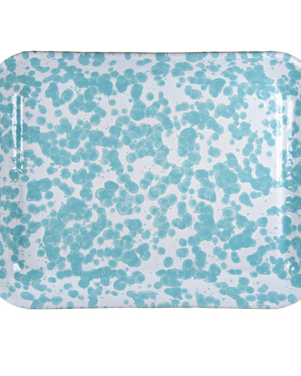 GL58S2 - Set of 2 Sea Glass Quarter Sheet Trays - Golden Rabbit Enamelware