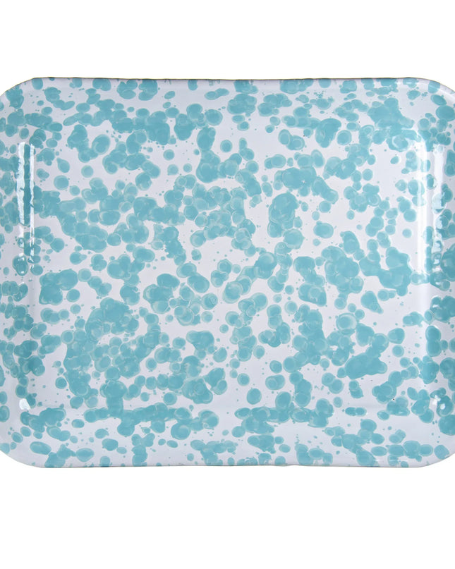 GL58S2 - Set of 2 Sea Glass Quarter Sheet Trays - Golden Rabbit Enamelware