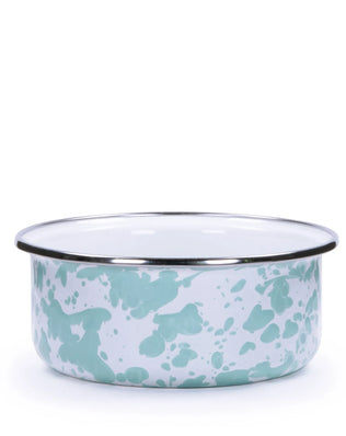 GL60S4 - Sea Glass Swirl 14oz Soup Bowls - Set of 4 - Golden Rabbit Enamelware
