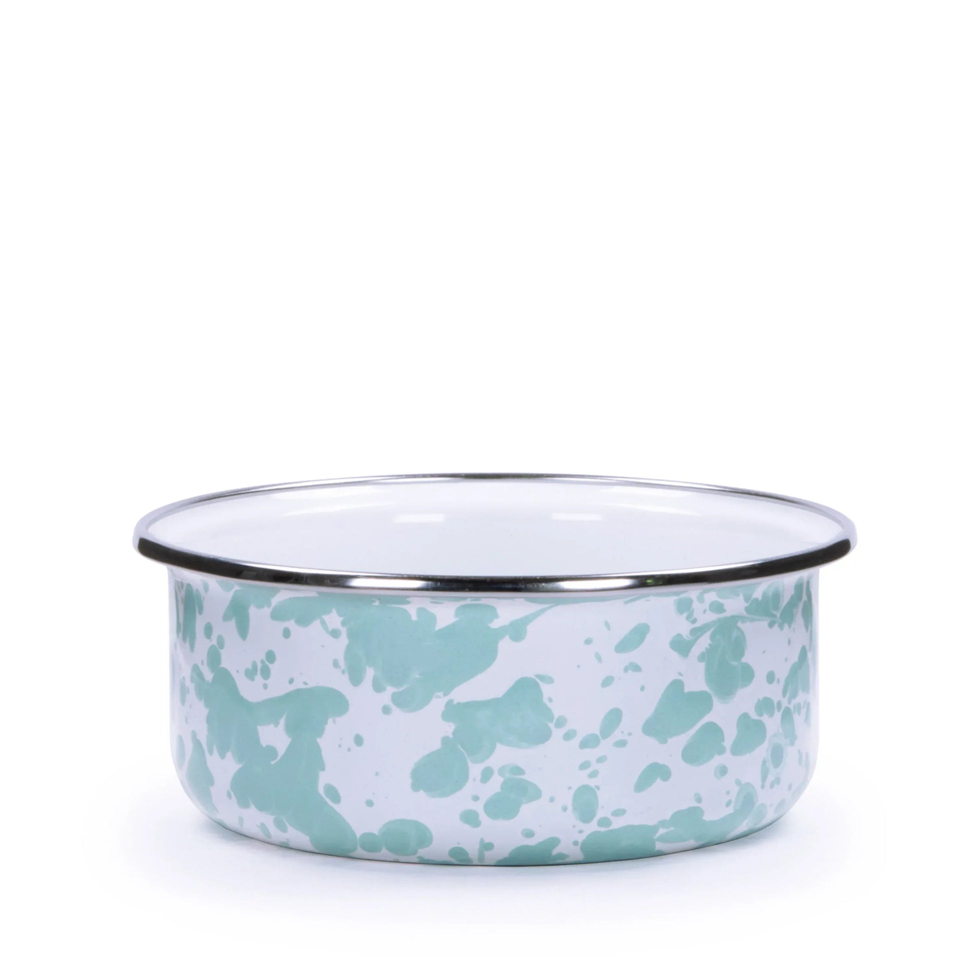 GL60S4 - Sea Glass Swirl 14oz Soup Bowls - Set of 4 - Golden Rabbit Enamelware