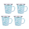 Sea Glass 16 oz Latte Mugs - Set of 4