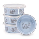 GRB60S4 - Set of 4 Blue Bunnies Child Bowls - Image