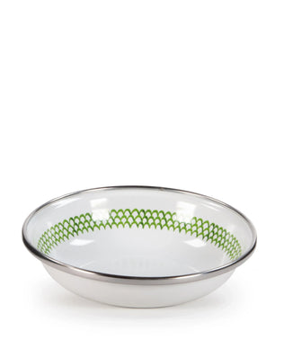 GS59S6 - Green Scallop Tasting Dishes - Set of 6 - Golden Rabbit Enamelware