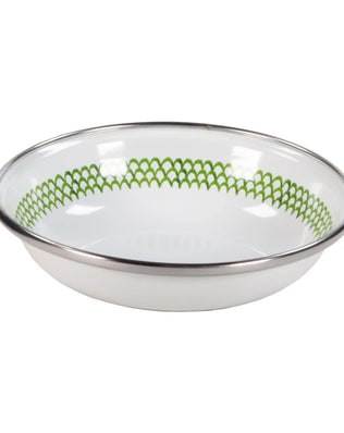 GS59S6 - Green Scallop Tasting Dishes - Set of 6 - Golden Rabbit Enamelware