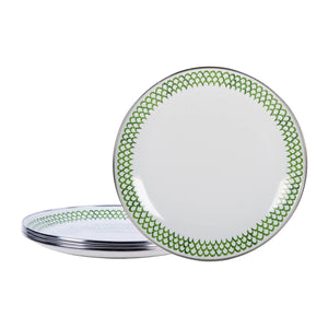 GS69S4 - Green Scallop Sandwich Plates - Set of 4  1