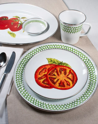 TM59S6 - Tomatoes Tasting Dishes - Set of 6 - Golden Rabbit Enamelware
