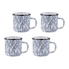 Set of 4 Grey Swirl Adult Mugs
