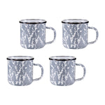 GY05S4 - Set of 4 Grey Swirl Adult Mugs - Image
