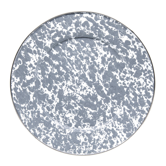 GY07S4 - Set of 4 Grey Swirl Dinner Plates   AltImage2