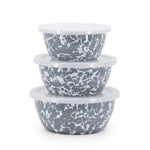 GY30 - Grey Swirl Nesting Bowls - Image