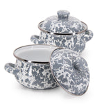 GY32S2 - Set of 2 Grey Swirl Petite Tureens  Primary Image