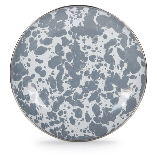 GY62S4 - Grey Swirl Appetizer Plates- Set of 4 - Golden Rabbit Enamelware