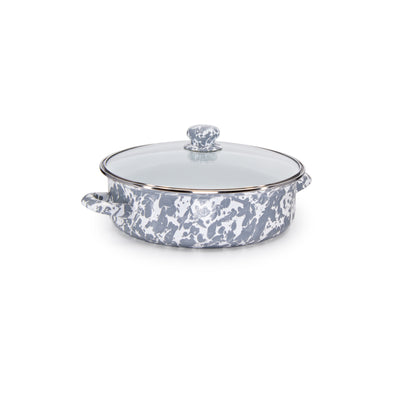 GY79 - Grey Swirl Small Saute Pan - Image