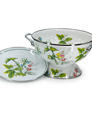 HB107 - Herbs Colander Set - Golden Rabbit Enamelware
