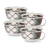 Set of 4 Highland Plaid Sharing Bowls