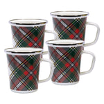 HP66S4 - Set of 4 Highland Plaid Latte Mugs - Image