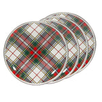 HP69S4 - Set of 4 Highland Plaid Sandwich Plates  Primary Image