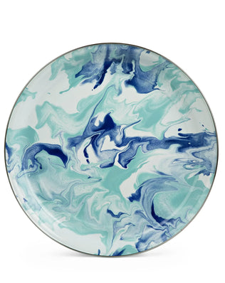 LG21 - Lagoon Medium Tray - Golden Rabbit Enamelware