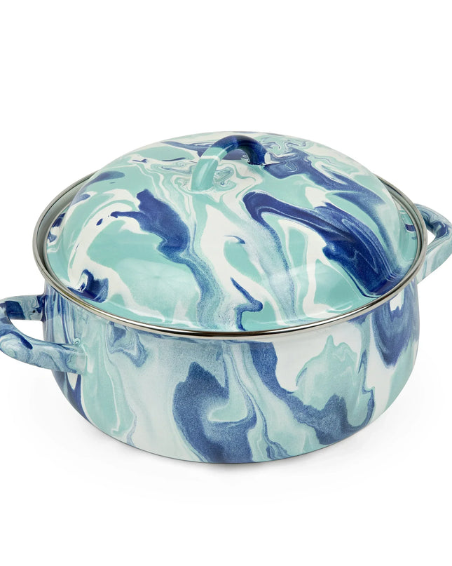 LG31 - Lagoon Dutch Oven - Golden Rabbit Enamelware