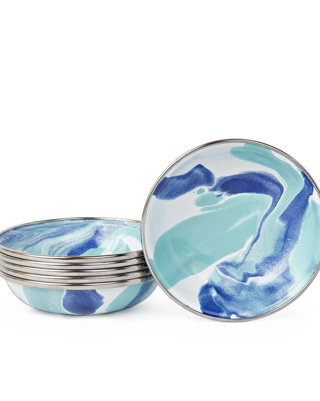 LG59S6 - Lagoon Tasting Dishes - Set of 6 - Golden Rabbit Enamelware