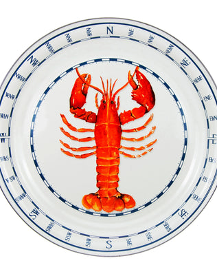 LS01 - Lobster Large Tray - Golden Rabbit Enamelware