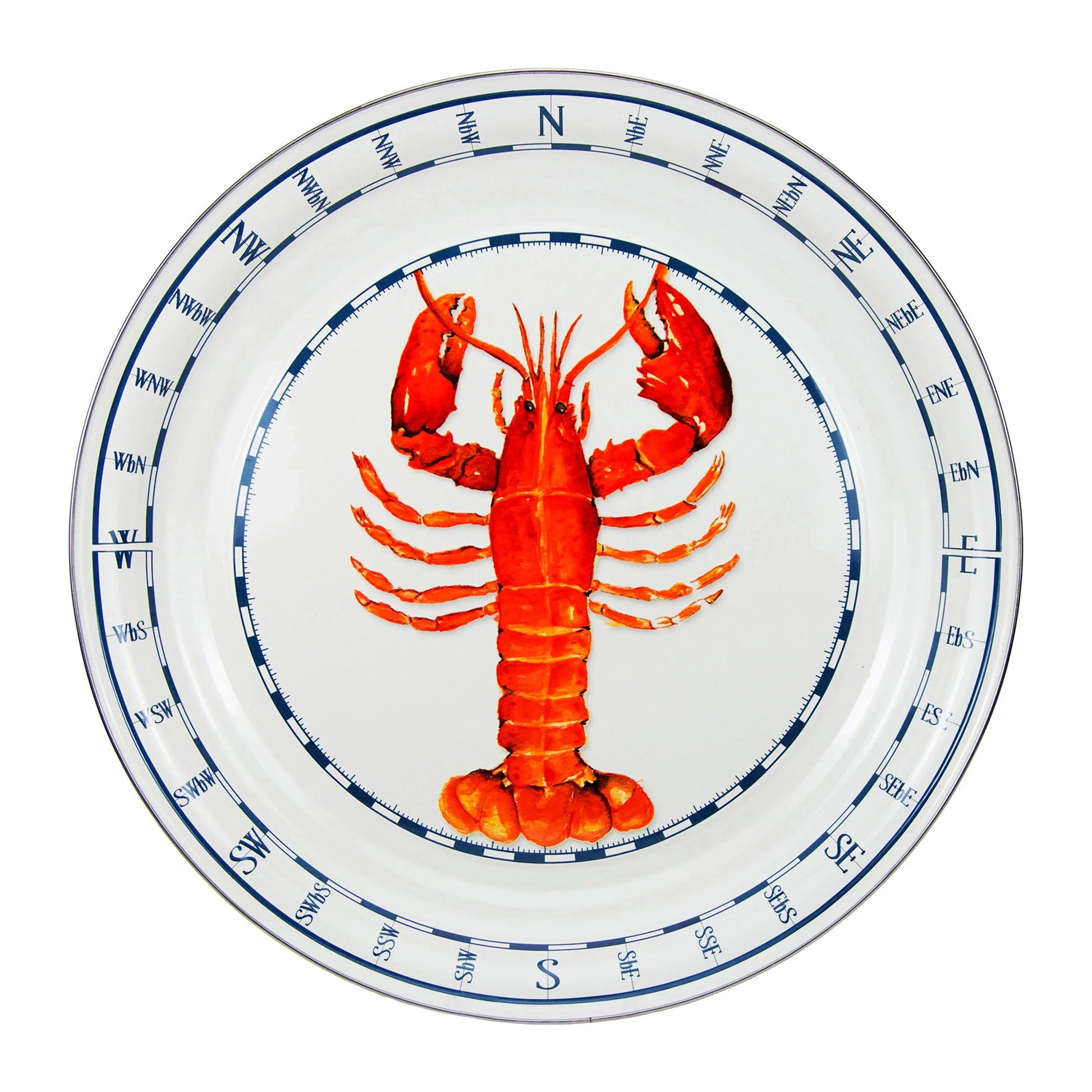 LS01 - Lobster Large Tray - Golden Rabbit Enamelware