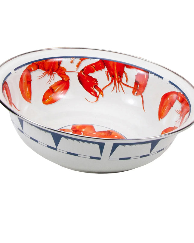 LS03 - Lobster Serving Bowl - Golden Rabbit Enamelware