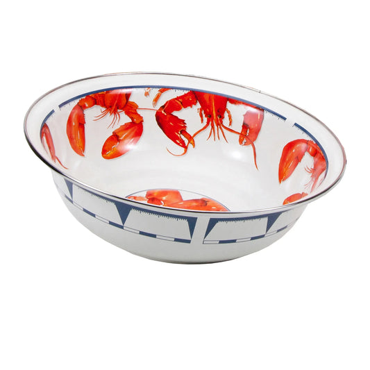 LS03 - Lobster Serving Bowl - Golden Rabbit Enamelware