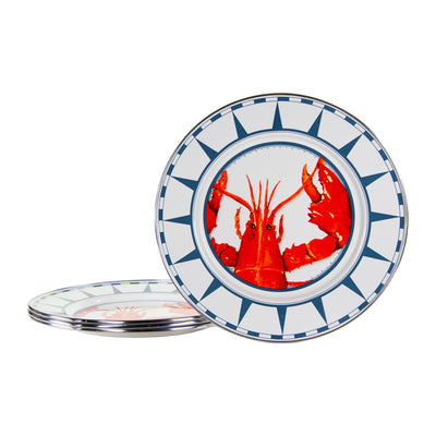LS07S4 - Set of 4 Lobster Dinner Plates - Image