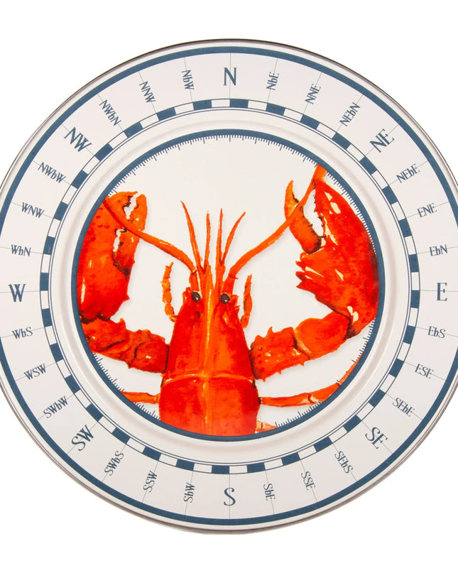 LS26S2 - Lobster Chargers - Set of 2 - Golden Rabbit Enamelware