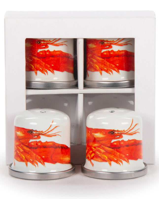 LS37 - Lobster Salt & Pepper - Golden Rabbit Enamelware