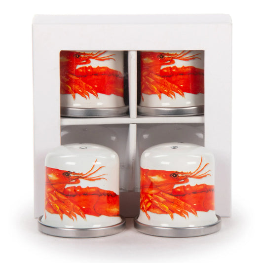 LS37 - Lobster Salt & Pepper - Golden Rabbit Enamelware