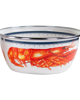 LS61S4 - Lobster Salad Bowls - Set of 4 - Golden Rabbit Enamelware