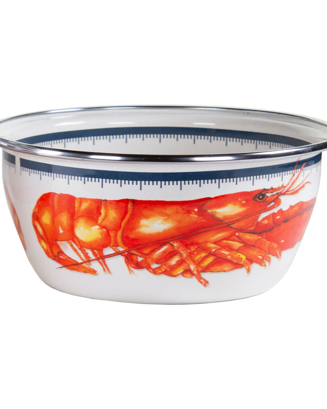 LS61S4 - Lobster Salad Bowls - Set of 4 - Golden Rabbit Enamelware