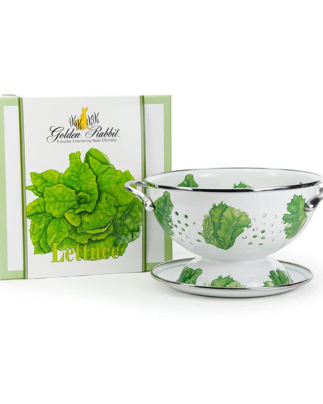 LT107 - Lettuce Colander Set - Golden Rabbit Enamelware