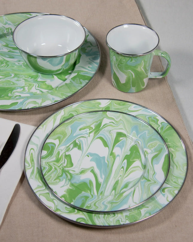 MM76 - Modern Monet Cake Plate - Golden Rabbit Enamelware