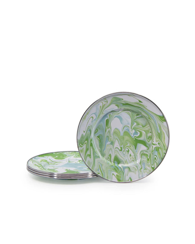 MM11S4 - Modern Monet Sandwich Plates- Set of 4 - Golden Rabbit Enamelware