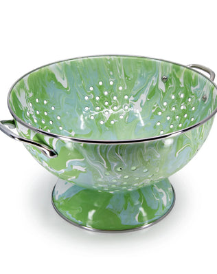 MM25 - Modern Monet Large Colander - Golden Rabbit Enamelware