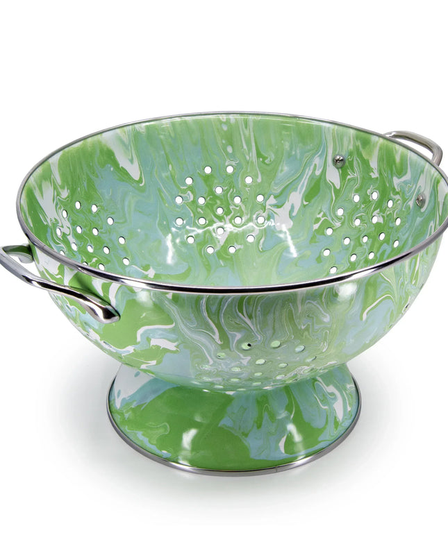 MM25 - Modern Monet Large Colander - Golden Rabbit Enamelware