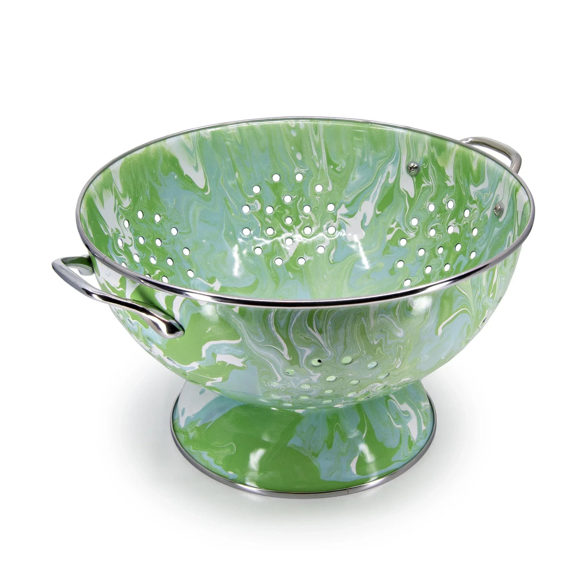 MM25 - Modern Monet Large Colander - Golden Rabbit Enamelware