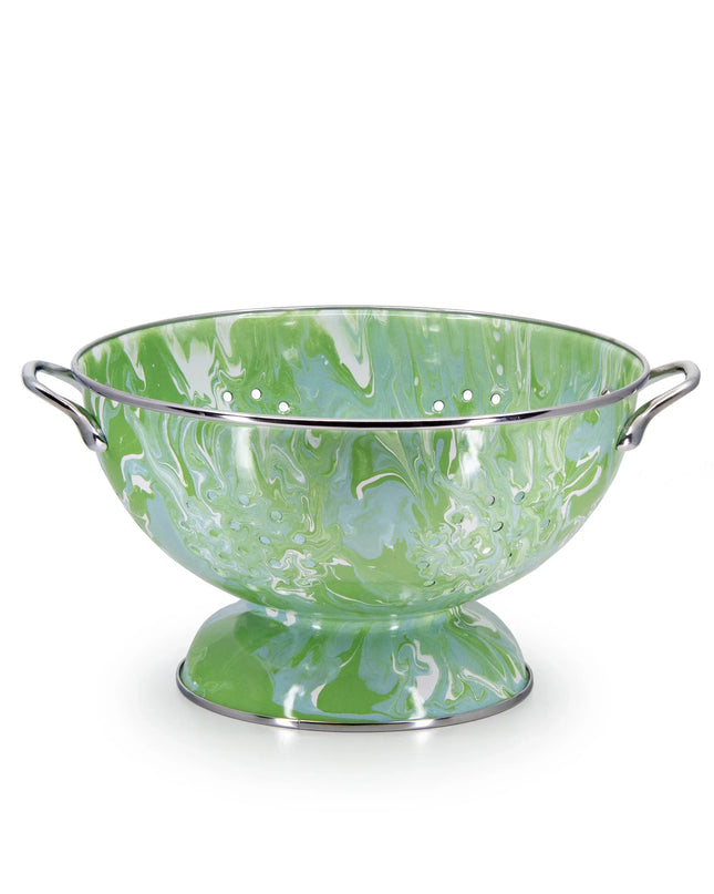 MM25 - Modern Monet Large Colander - Golden Rabbit Enamelware