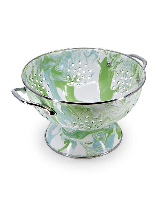 MM27 - Modern Monet Medium Colander - Golden Rabbit Enamelware