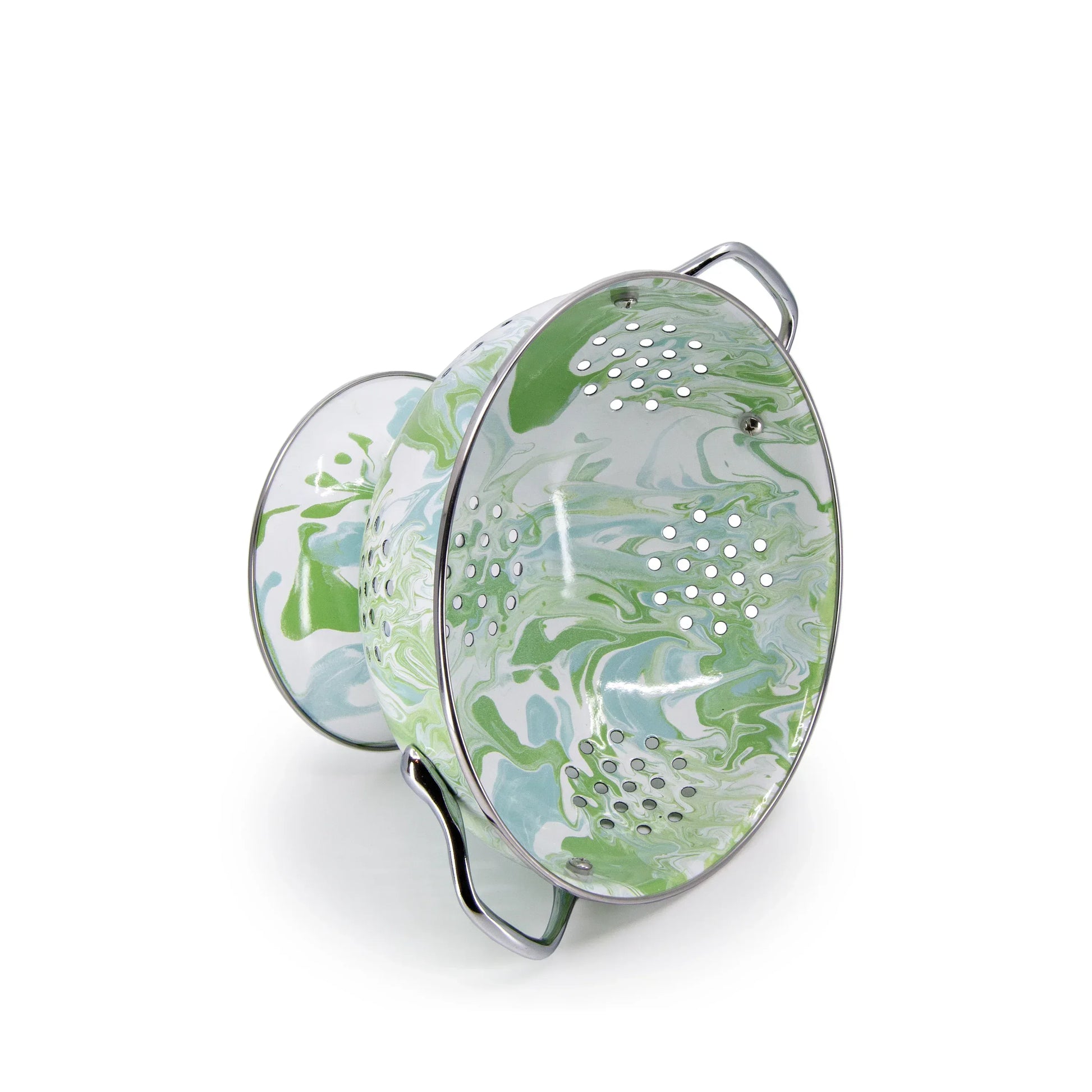 MM27 - Modern Monet Medium Colander - Golden Rabbit Enamelware
