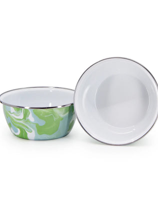 MM61S4 - Modern Monet Salad Bowls - Set of 4 - Golden Rabbit Enamelware