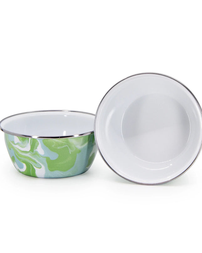MM61S4 - Modern Monet Salad Bowls - Set of 4 - Golden Rabbit Enamelware