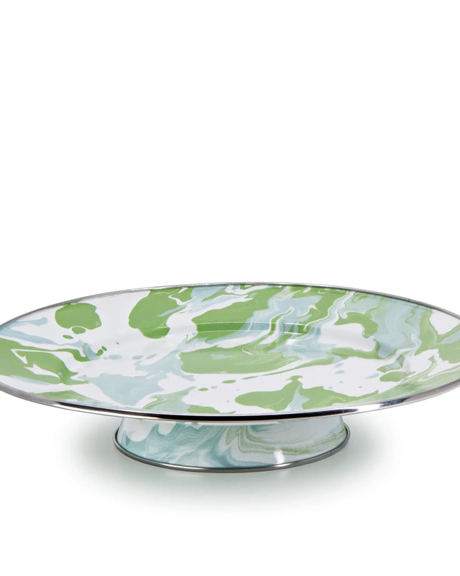 MM76 - Modern Monet Cake Plate - Golden Rabbit Enamelware