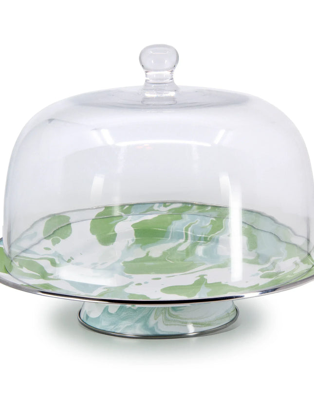 MM76 - Modern Monet Cake Plate - Golden Rabbit Enamelware