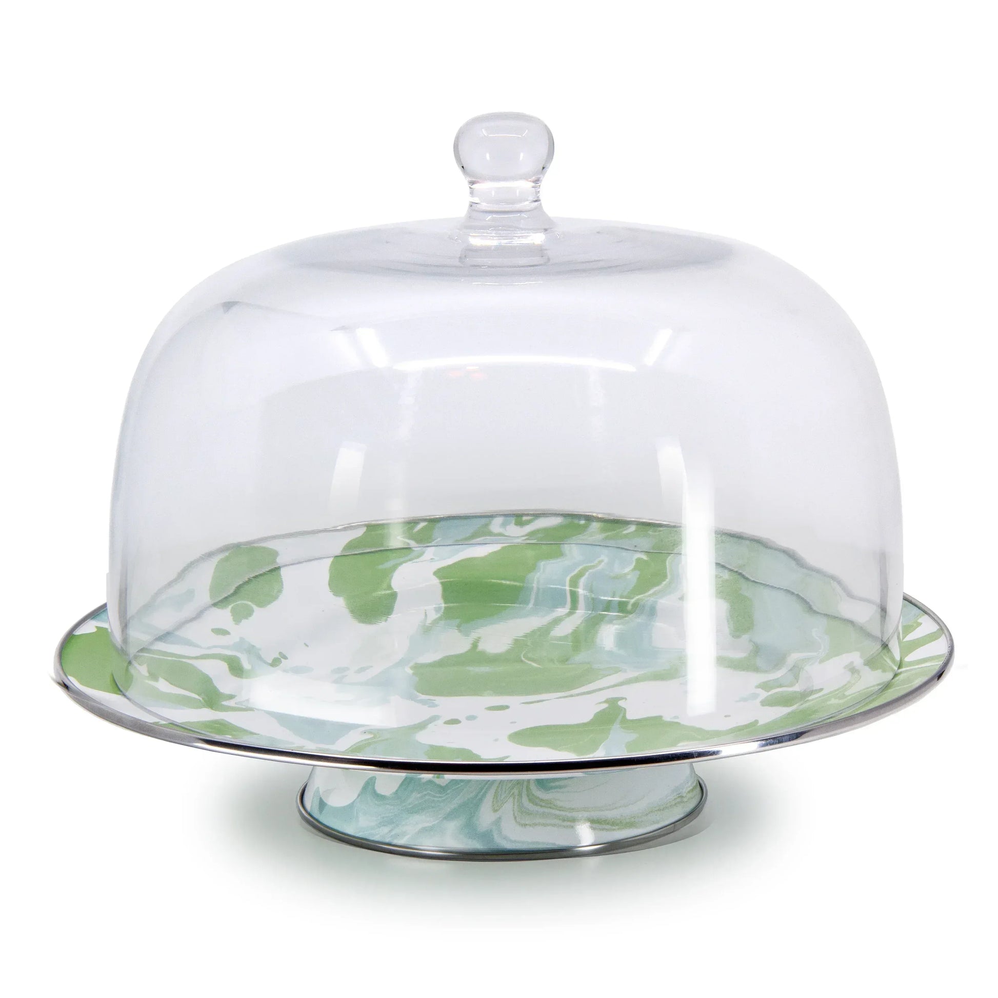 MM76 - Modern Monet Cake Plate - Golden Rabbit Enamelware